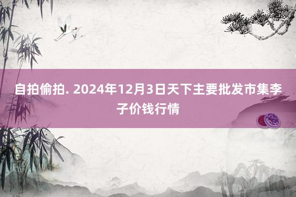 自拍偷拍. 2024年12月3日天下主要批发市集李子价钱行情