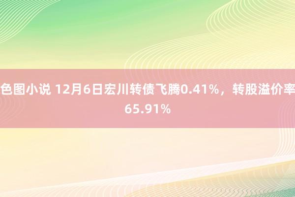 色图小说 12月6日宏川转债飞腾0.41%，转股溢价率65.91%