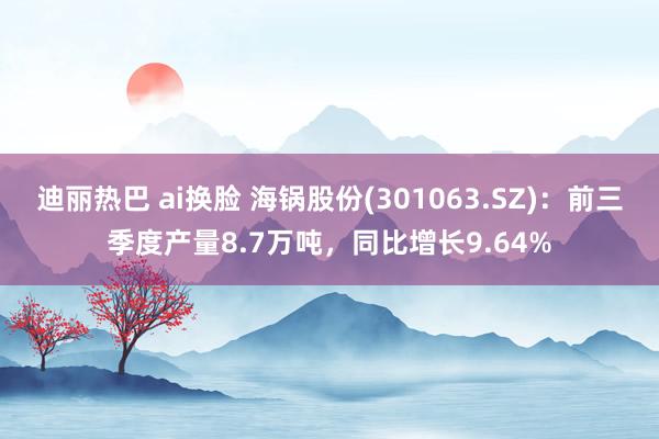 迪丽热巴 ai换脸 海锅股份(301063.SZ)：前三季度产量8.7万吨，同比增长9.64%