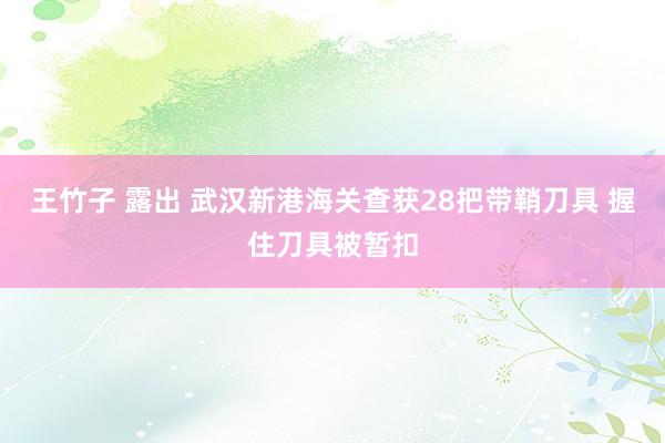 王竹子 露出 武汉新港海关查获28把带鞘刀具 握住刀具被暂扣
