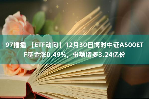 97播播 【ETF动向】12月30日博时中证A500ETF基金涨0.49%，份额增多3.24亿份