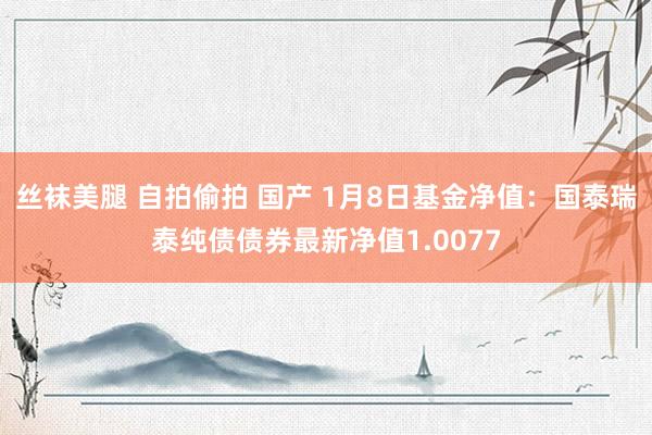 丝袜美腿 自拍偷拍 国产 1月8日基金净值：国泰瑞泰纯债债券最新净值1.0077