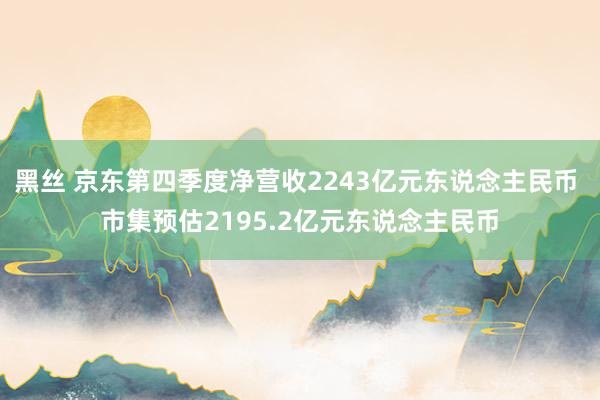 黑丝 京东第四季度净营收2243亿元东说念主民币 市集预估2195.2亿元东说念主民币